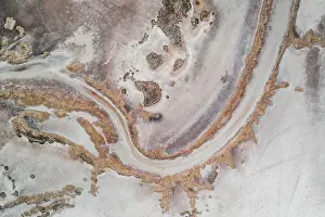 Abstract Aerial Art Prints: Tributary of the King River seen from a drone point of view