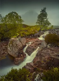 Tumbling stream Buachaille Etive Mor, Scottish highlands