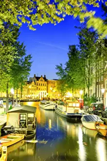 Typical houses along the canals, Amsterdam