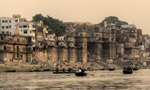 Images Dated 30th April 2011: Varanasi famous bath Ghats on Ganges river