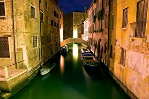 Yury Prokopenko Prints: Venice Canals by night