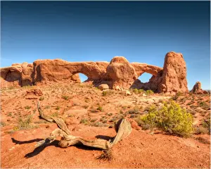 A view of Arches National Park, which is situated in the South-western region of the United States, in the state of Utah