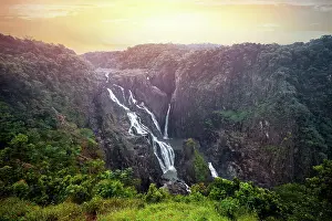 View of the Barron Falls, Atherton Tablelands, Cairns, Tropical North Queensland, Australia