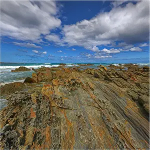 The view of Bass Strait at Denby point, King Island Tasmania