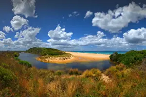 Estuary Prints: View from Blow Creek estuary King Island