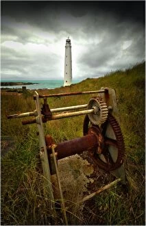 Images Dated 15th January 2011: View to Cape Wickham lighthouse on King Island, Bass Strait, Tasmania