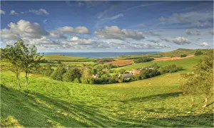A view of the coastline at Kimmeridge bay, Jurassic coastline of Dorset, south west England
