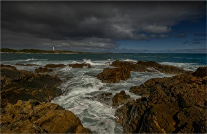 A view of Currie Harbour and Bass Strait, King Island Tasmania A view of Currie Harbour and Bass Strait, King Island Tasmania