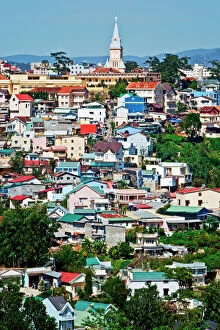 John W Banagan Collection: View of Dalat town, Vietnam