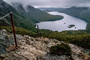 View to Dove Lake from Lake Wilks track