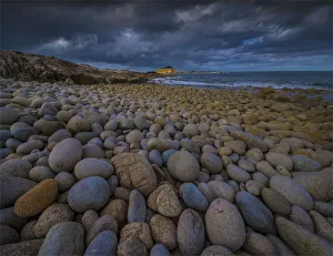 A view of Egg beach on the west coastline of Flinders Island, Bass Strait, Tasmania, Australia A view of Egg beach on the west coastline of Flinders Island, Bass Strait, Tasmania, Australia