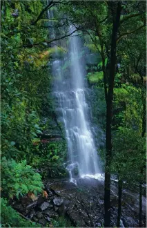 Flowing Water Prints: A view down to Erskine Falls, near Lorne, Victoria