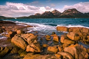Images Dated 24th May 2016: View to the Freycinet Peninsula Hazards from Coles Bay