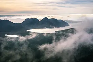Freycinet Prints: View to the Freycinet Peninsula Hazards from the top of Mount Freycinet