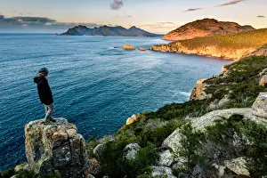 Freycinet Prints: View to Freycinet Penninsula from Cape Tourville, Tasmania