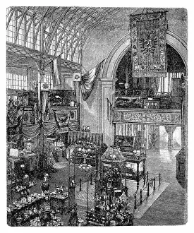 View of the German exhibition. Sydney World's Fair 1879-80