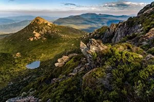 Images Dated 20th April 2016: View from the top of Hatz Peak at Hartz Mountains National Park, Tasmania