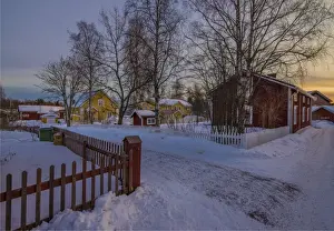 A view of the historic village of old Lulea, Lapland, Sweden