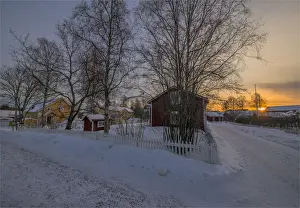 Images Dated 29th January 2017: A view of the historic village of old Lulea, Lapland, Sweden
