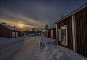 Images Dated 28th January 2017: A view of the historic village of old Lulea, Lapland, Sweden