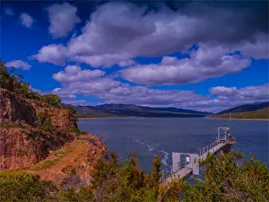 View to Lake Bellfield, Halls Gap, Grampians, Victoria