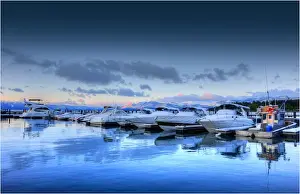 Lake Tahoe Prints: View to Lake Tahoe, California and Nevada state border area, USA
