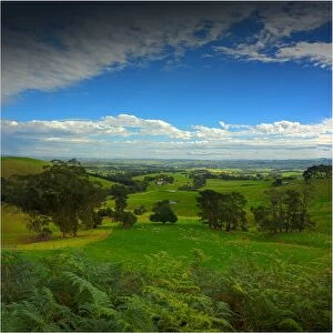Images Dated 22nd April 2012: A view of the lush farmland in and around Dumbalk North, South Gippsland, Victoria
