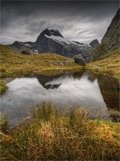 Fiordland National Park And Milford Sound, South Island Prints: The view at Mackinnon Pass, high up in the mountainous region of the Fiordland National Park