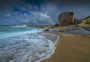 A view of Marshall bay, western coastline of Flinders Island, Bass Strait, Tasmania