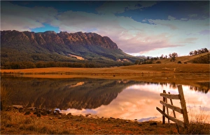 A view to mount Roland near the rural town of Sheffield, in central Tasmania A view to mount Roland near the rural town of Sheffield, in central Tasmania