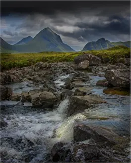 Cuillins Prints: A view to the mountain range know as the Cuillins on the Isle of Skye