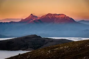 View of mt Anne from Red Knoll lookout, Southwest Tasmania