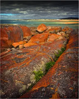 A view at north east point on Flinders Island, Bass Strait, Tasmania, Australia