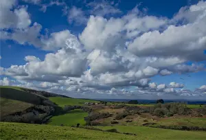 A view over the Purbeck hills, Dorset, England, United Kingdom