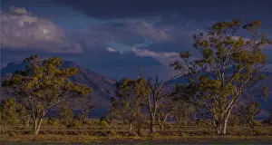 View to the remote and spectacular mountains of the Flinders Ranges in outback South Australia