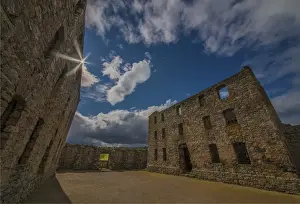 Military Prints: A view of Ruthven Barracks, Badenoch, Scotland, United Kingdom