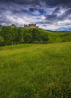 Military Prints: A view of Ruthven Barracks, Badenoch, Scotland, United Kingdom