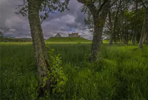 Old Ruin Prints: A view of Ruthven Barracks, Badenoch, Scotland, United Kingdom