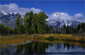 Grand Teton Prints: View from Schwarbachers Landing, Grand Teton National Park, Wyoming, USA
