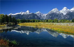 Grand Teton Prints: View from Schwarbachers Landing, Grand Teton National Park, Wyoming, USA