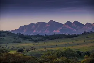 Telecommuting Prints: A view of the southern Flinders Ranges National Park near Wilpena, in South Australia