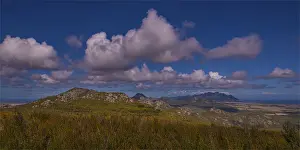 A view towards the Strzelecki range, Flinders Island, Bass Strait, Tasmania, Australia