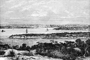 View of Sydney Harbour, Australia, in the late 19th century
