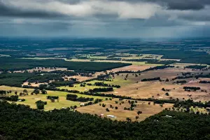 Rain Prints: View to the wheatley plains from Porongurup Range