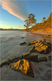 Bruny Island Prints: Views along the pristine coastline of Adventure bay, South Bruny Island, Tasmania