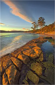 Bruny Island Prints: Views along the pristine coastline of Adventure bay, South Bruny Island, Tasmania