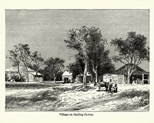Images Dated 19th February 2019: Village on Darling Downs, Queensland, Australia, 19th Century