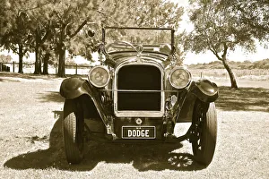 <b class=qtipBold><figcaption>Vintage Dodge Car 1</figcaption></b><br>Antique classic Dodge Car front view in vintage wash landscape<br><em>© Nicola Morgan 2016</em> Vintage Dodge Car 1