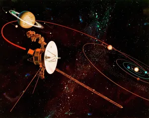 Planet Prints: Voyager Trajectory