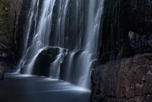 Steve Daggar Photography Prints: Bottom of waterfall and rocks